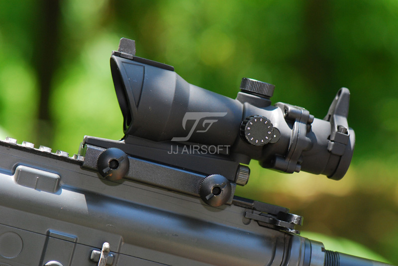JJ Airsoft  4x32 ACOG rifle scope red or green illuminated