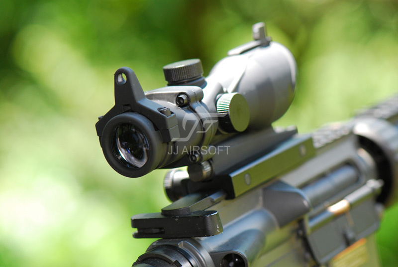 JJ Airsoft  4x32 ACOG rifle scope red or green illuminated