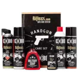 RifleCX Conjunto de cuidados com armas para pistolas e revólveres