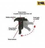 Cyma foldable tactical front grip for RIS