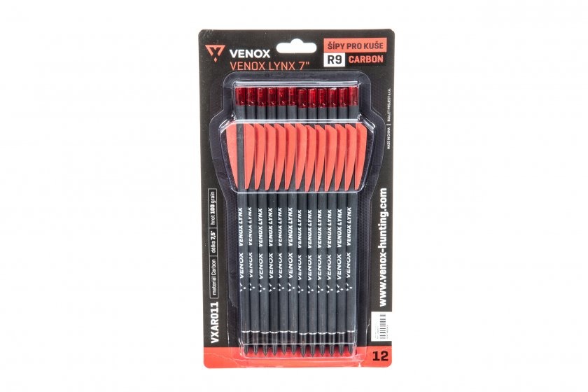 Venox Boulons X-Bow en carbone 7,5" - 12 pièces