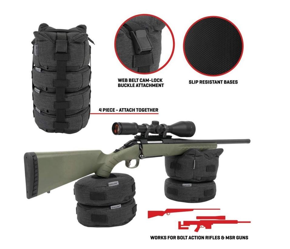Allen Rifle Rest Eliminator Stacker Shooting Bag - 4 pieces