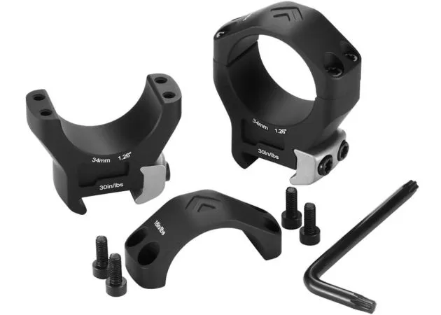 Arken Optics Halo Titanium 34 mm Montageringe Weaver/Picatinny