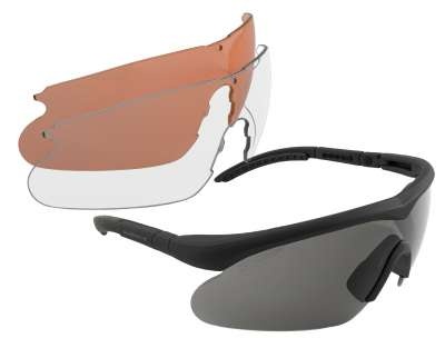 Swiss Eye Óculos de segurança Raptor com 3 lentes de reposição