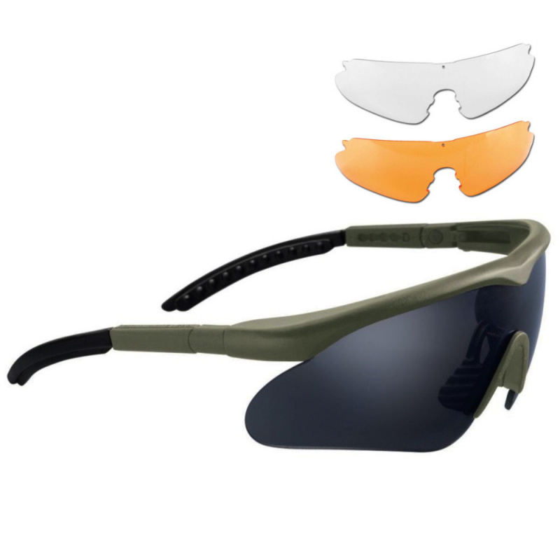 Swiss Eye Óculos de segurança Raptor com 3 lentes de reposição