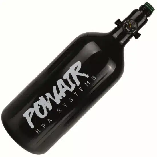PowAir Zbiornik aluminiowy HPA 0,8 litra, 48ci, 200 bar z regulatorem