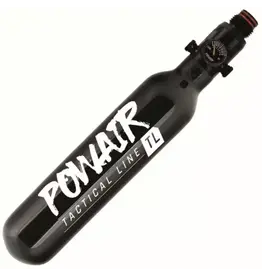 PowAir Linha TÁTICA Tanque de alumínio HPA 0,25 litros, 16ci, 300 bar incl.