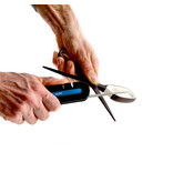 Country mobile knife sharpener with compass and emergency whistle