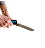 Country mobile knife sharpener with compass and emergency whistle