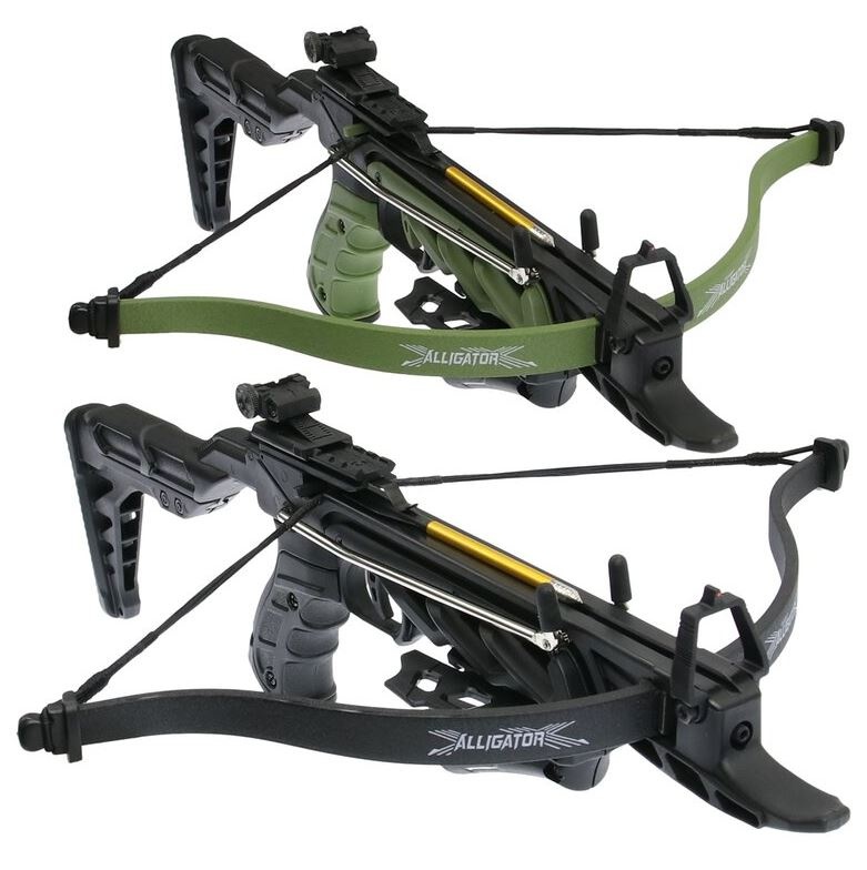 ManKung Balestra a pistola X-Bow Alligator II con calcio a spalla