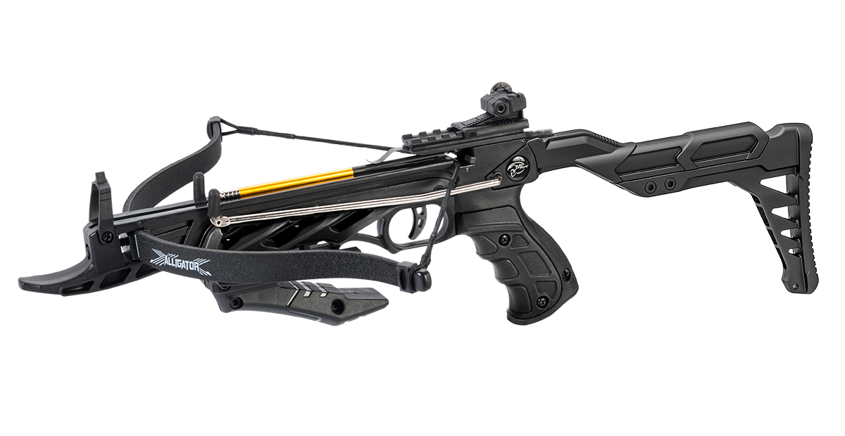 ManKung Balestra a pistola X-Bow Alligator II con calcio a spalla