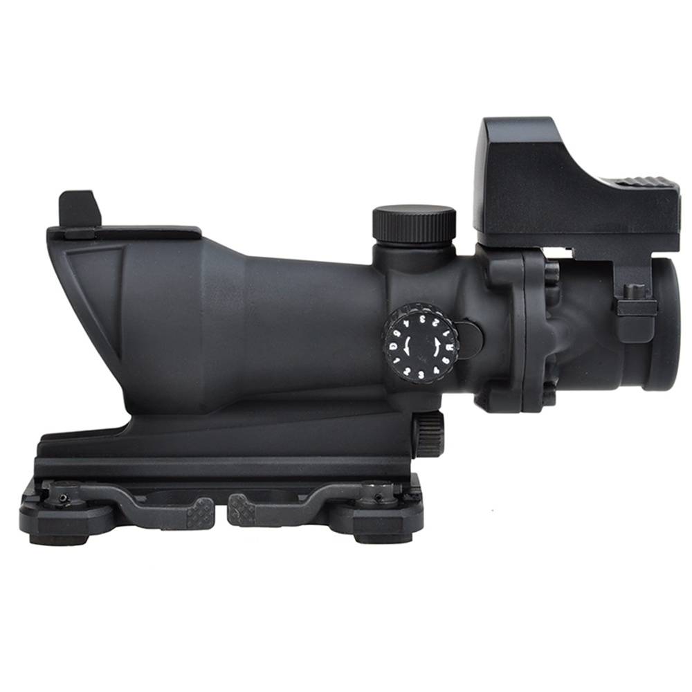 Aim-O Mira de punto rojo 4x32 tipo Acog y RMR Weaver - BK/rojo