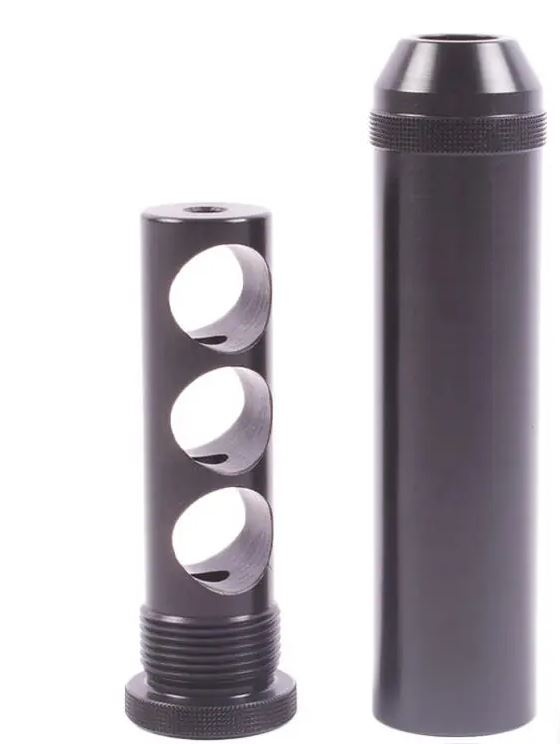 shoXx Silencieux à 3 chambres pour carabines à air comprimé 4,5/5,5 mm - 1/2-20UNF