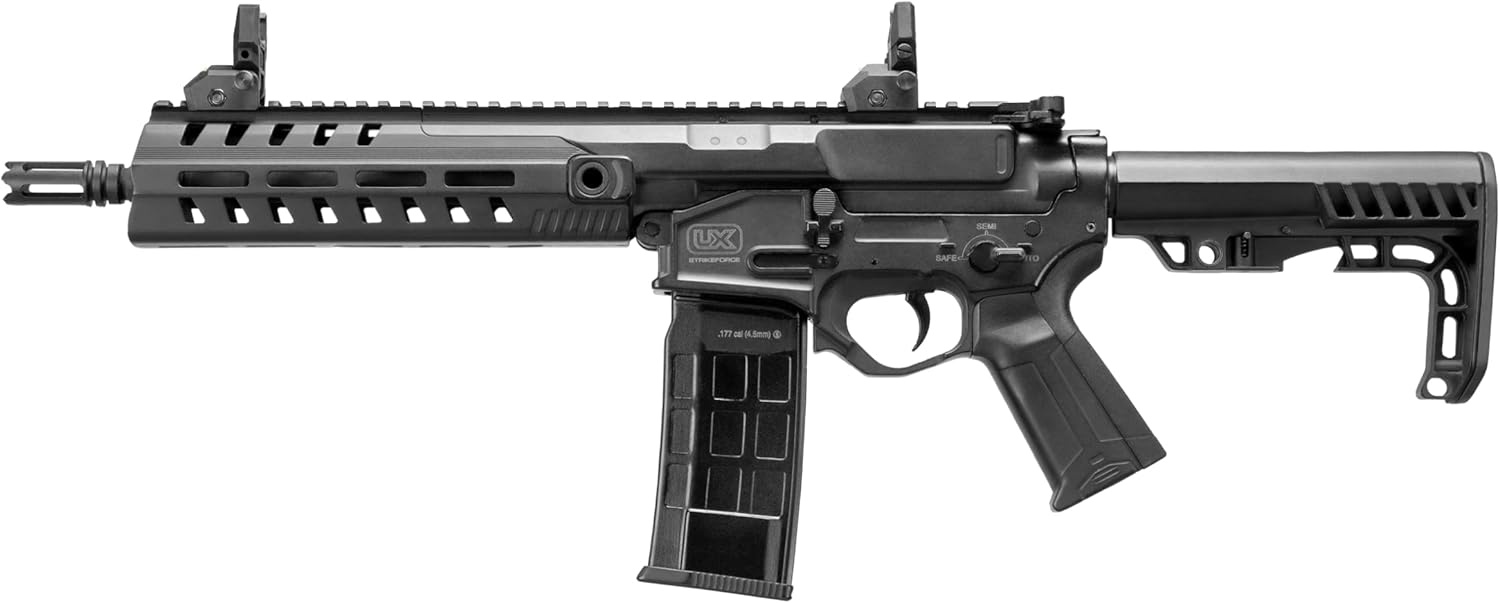 Umarex Pistolet à billes Co2 StrikeForce Rapid Fire entièrement automatique de 4,5 mm (0,177) - 3,0 joules