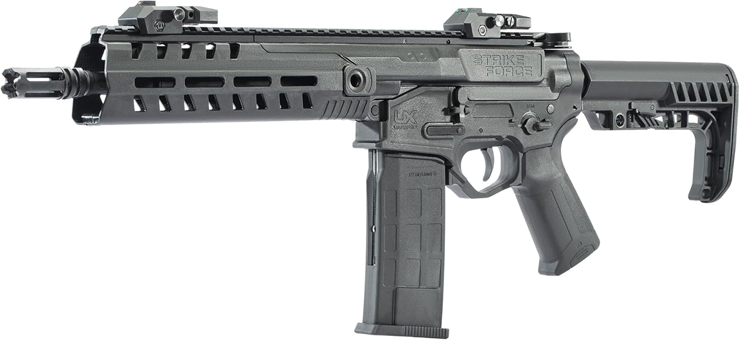 Umarex Pistolet à billes Co2 StrikeForce Rapid Fire entièrement automatique de 4,5 mm (0,177) - 3,0 joules