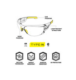 Mechanix Wear Lunettes de sécurité de type N