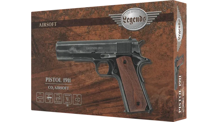 Legends Fusil à CO2 GBB 1,0 Joule vintage 1911 - BK