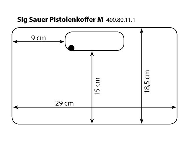Sig Sauer Pistolenkoffer 31 x 20 x 7 cm
