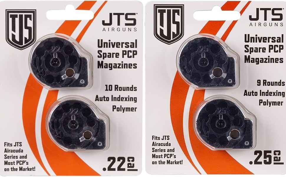 JTS Airguns Chargeur Airacuda AirGun Polymère - 2 pièces
