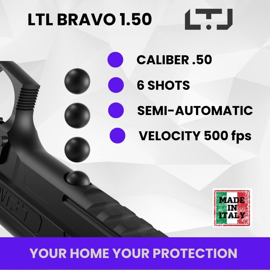 Chiappa Bravo 1,50 Cal. Jeu de 50 RAM - 14 Joules - BK/OR