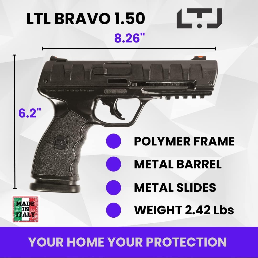 Chiappa Bravo 1,50 Cal. Jeu de 50 RAM - 14 Joules - BK/OR