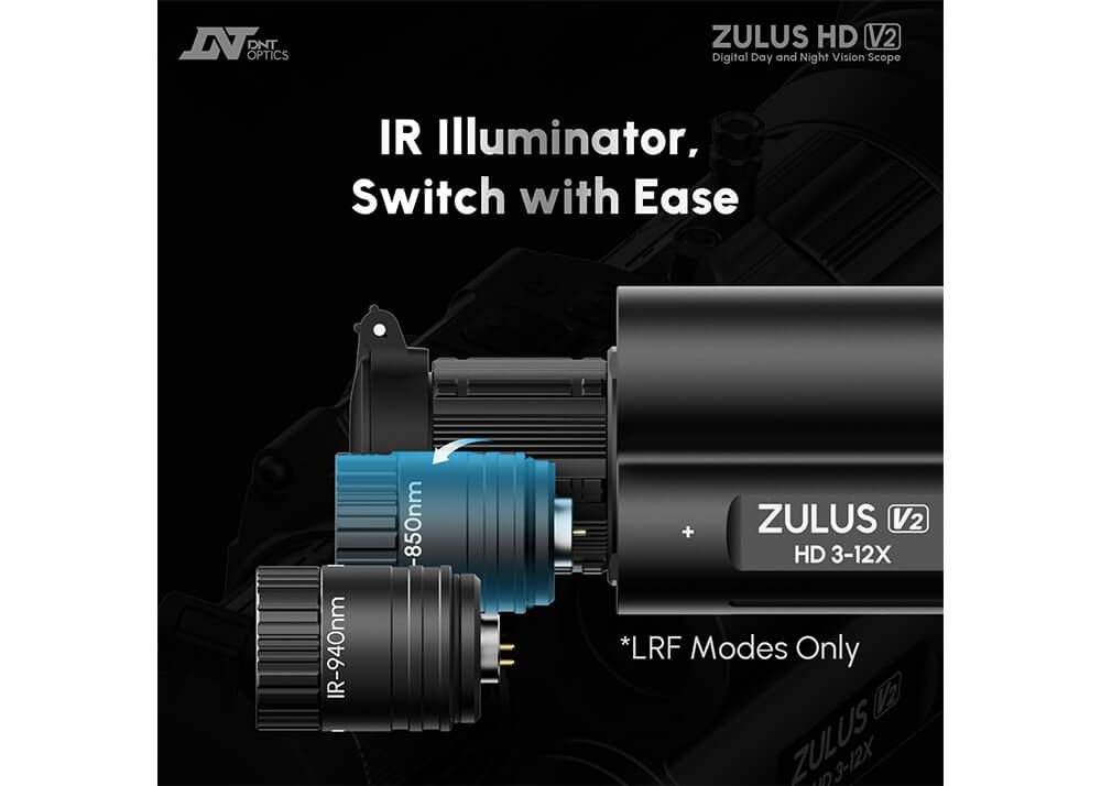 Arken Optics DNT Zulus V2 HD 3-12x LRF Day and Night Riflescope