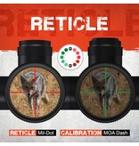 Firefield Barrage 2.5-10x40 riflescope with red laser