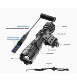 WADSN Lanterna LED Zoom de alta potência com montagem Picatinny