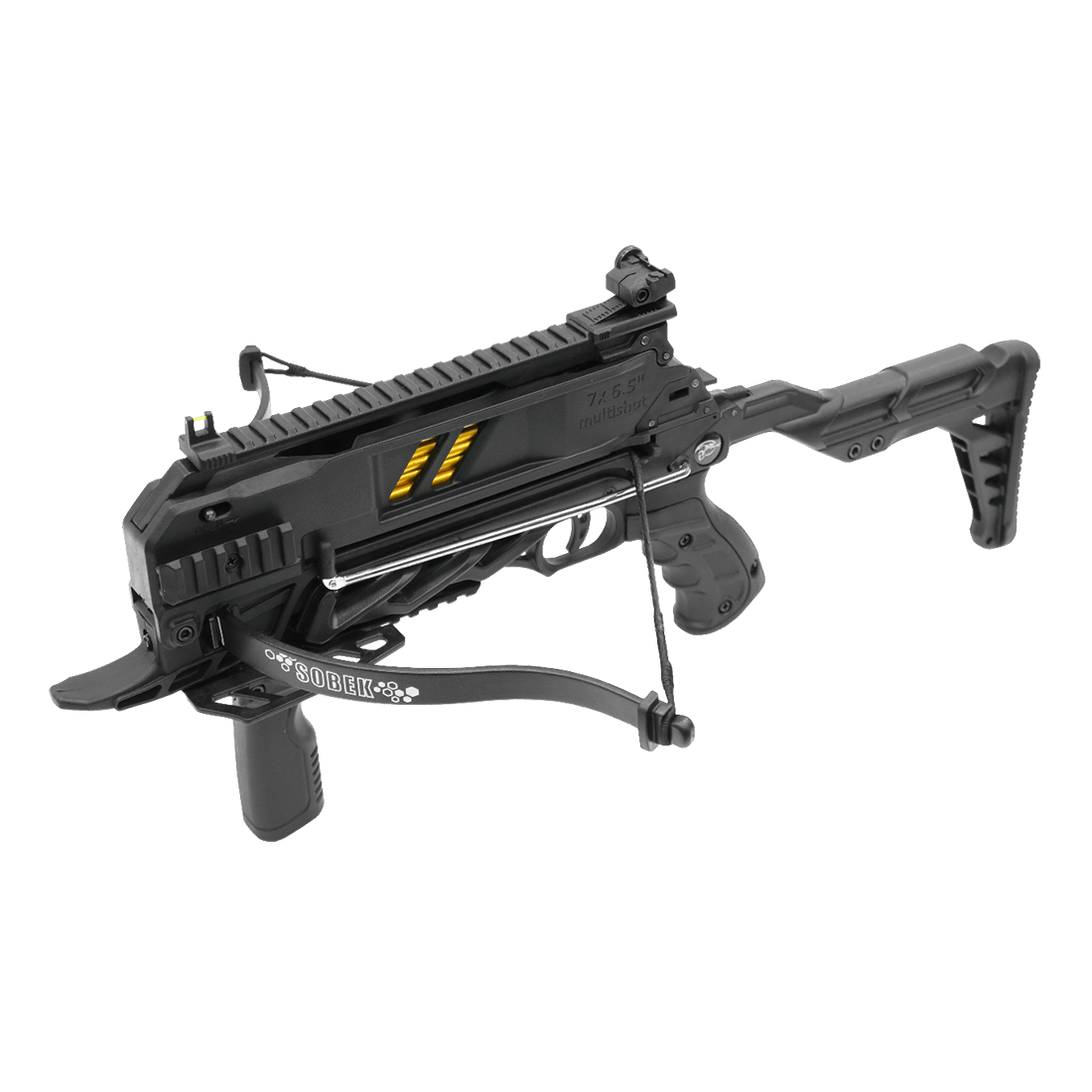 ManKung Sobek 7-shot rapid-fire pistol crossbow with shoulder stock