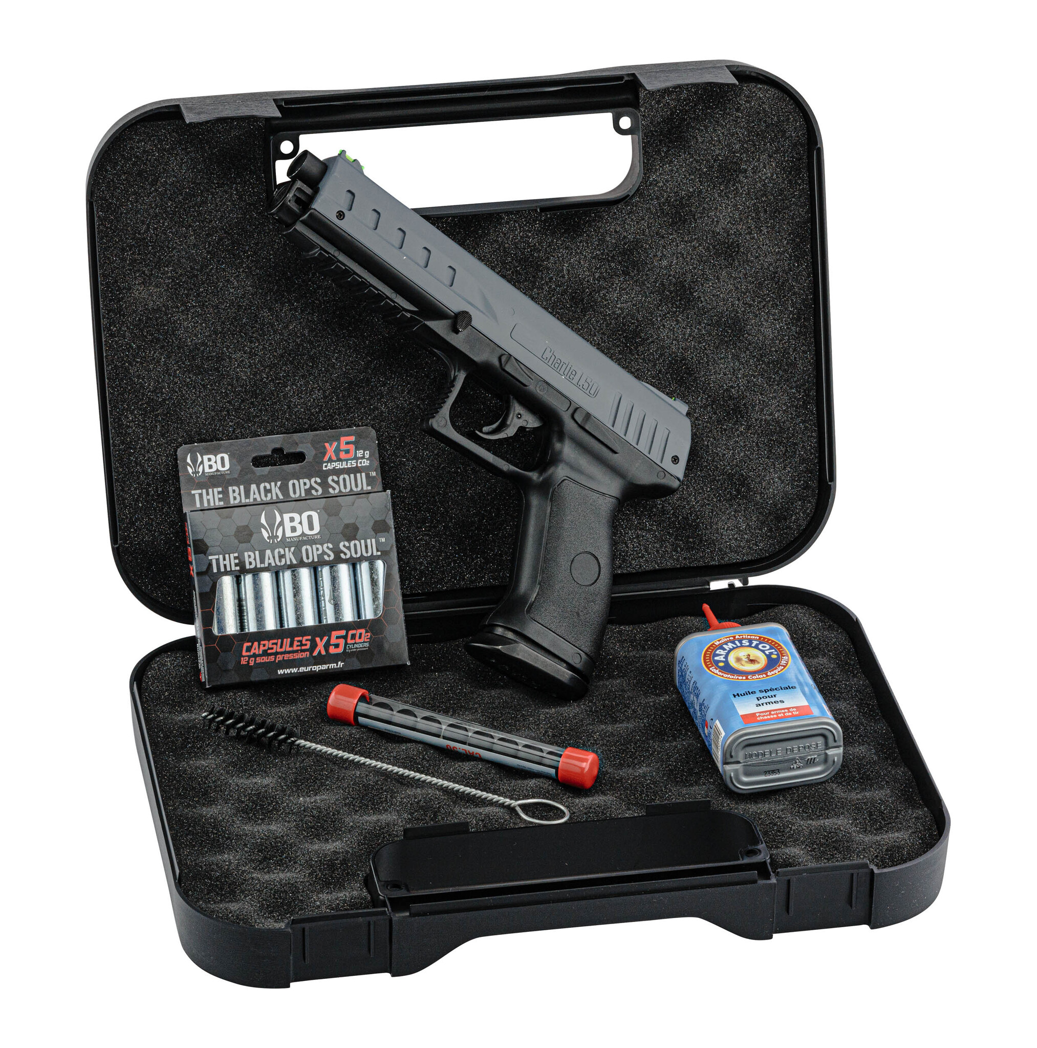 Chiappa Charlie 1.50 Cal. 50 RAM - 20 Joules - ensemble complet