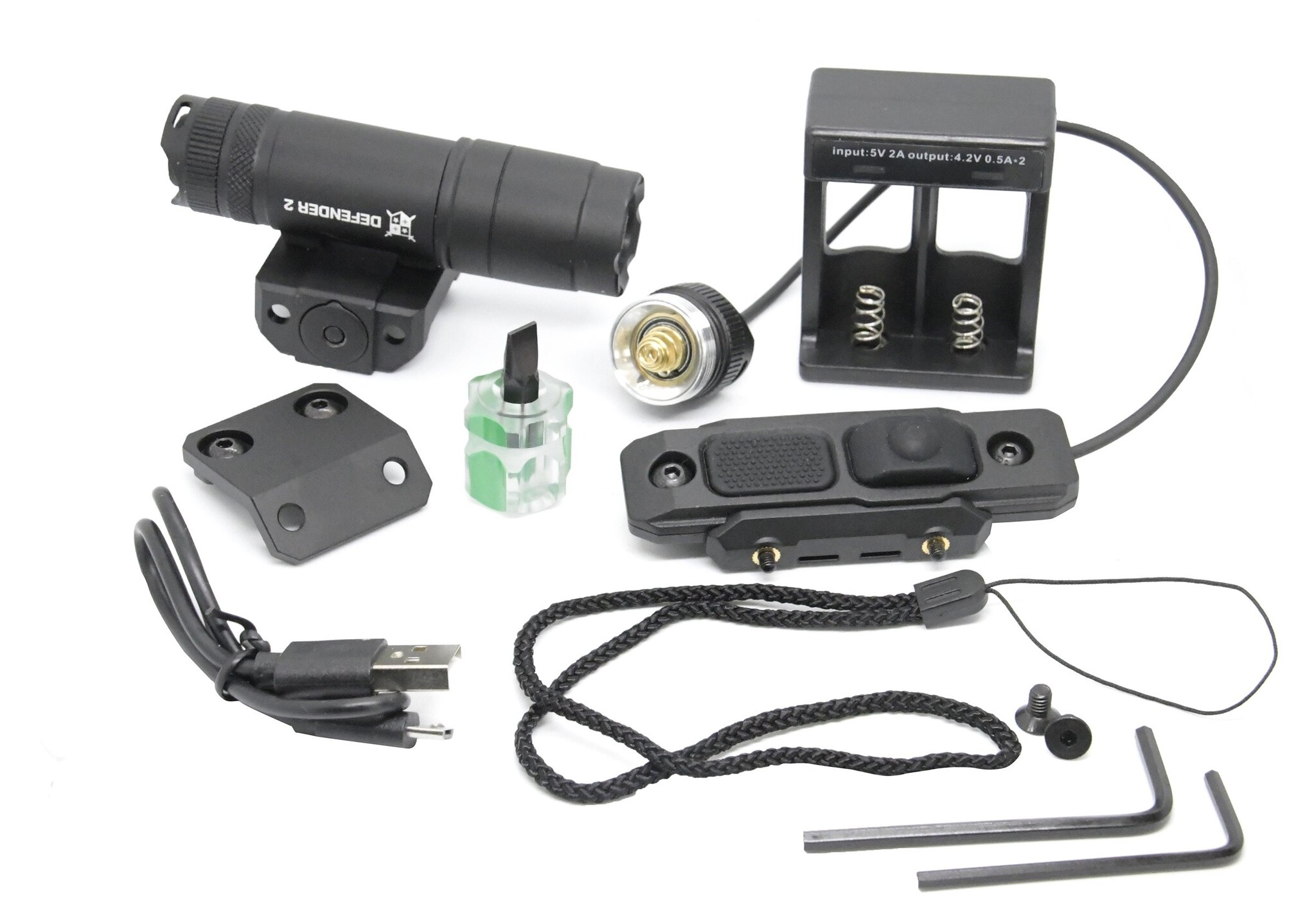 Delta Armory Lanterna Tática Stribog Defender 2 – Preta