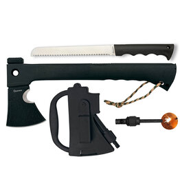 Albanoix tactical axe with fire starter & saw