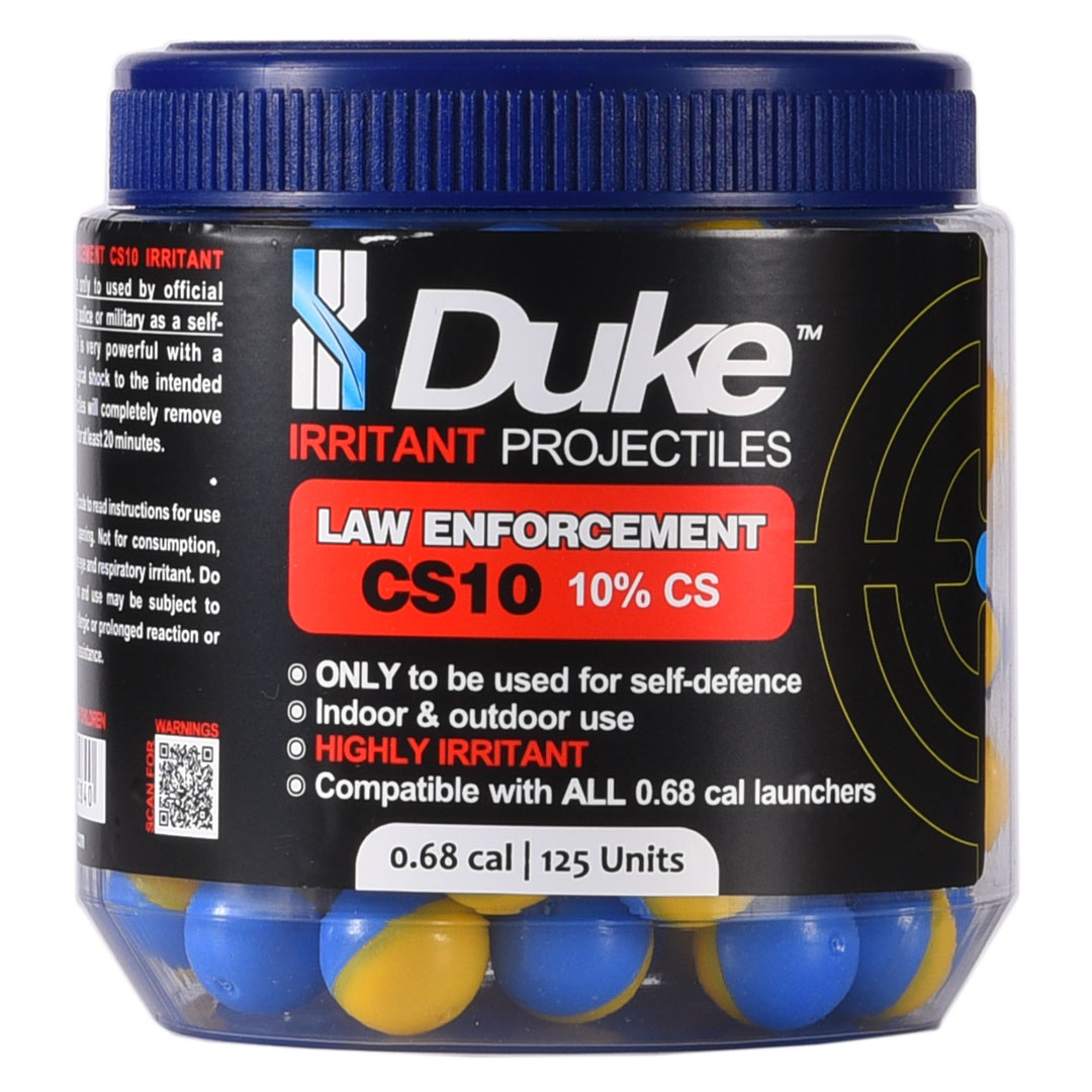Duke Defence CS10 para uso policial – Proyectiles irritantes calibre .68