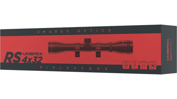 Umarex RS 4x32 incl. anéis de montagem com suporte de alta potência - sem iluminação