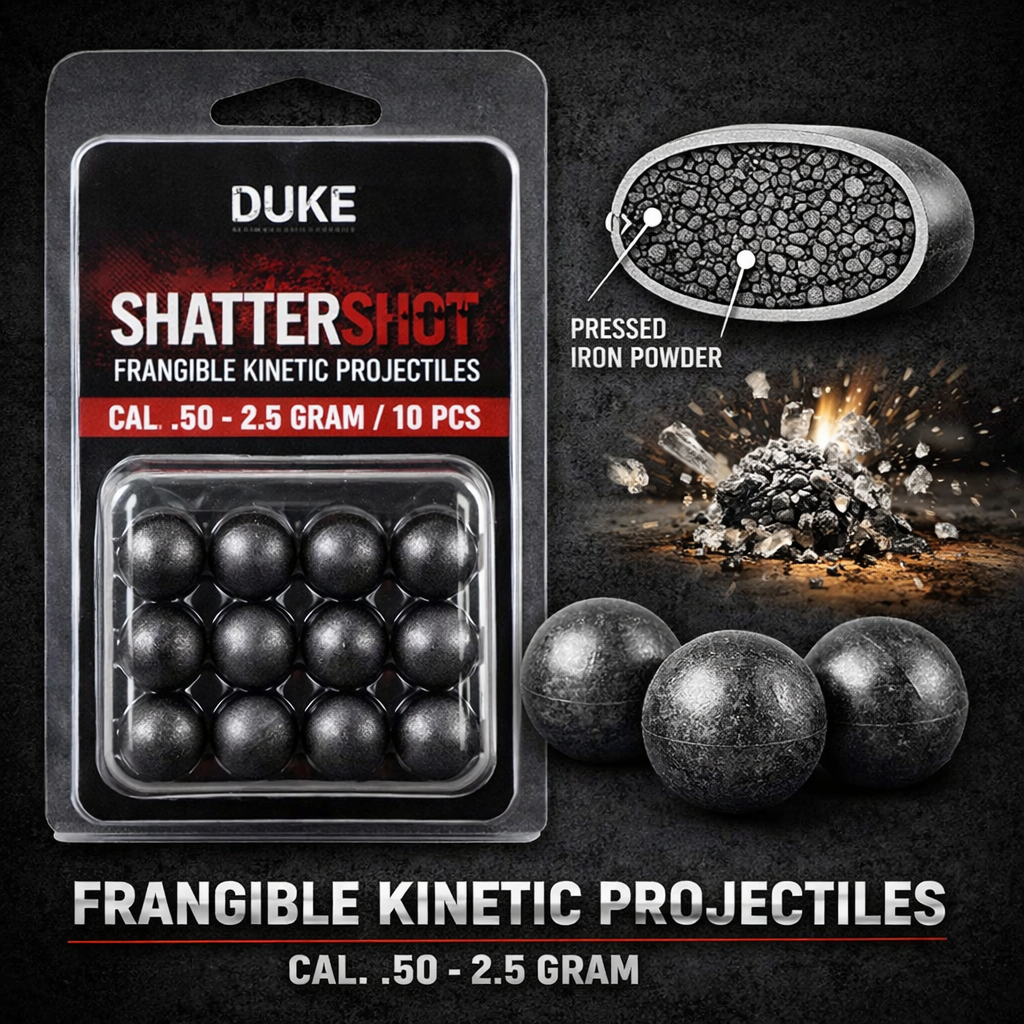 Duke Defence Pociski kinetyczne z żelaza kruchego ShatterShot – kal. .50