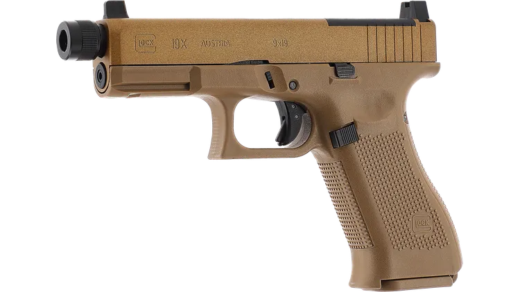 Glock 19X MOS Co2 GBB Coyote 1 Joule AirSoft