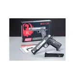 Ruger Pistola de airsoft SR1911 Competition CO2 GBB con acabado bicolor y 1,30 julios