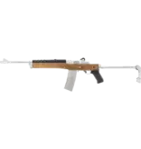Ruger Mini-14 GBB Airsoft 1.6 Joules - Acabamento em Madeira Real e Aço Inoxidável