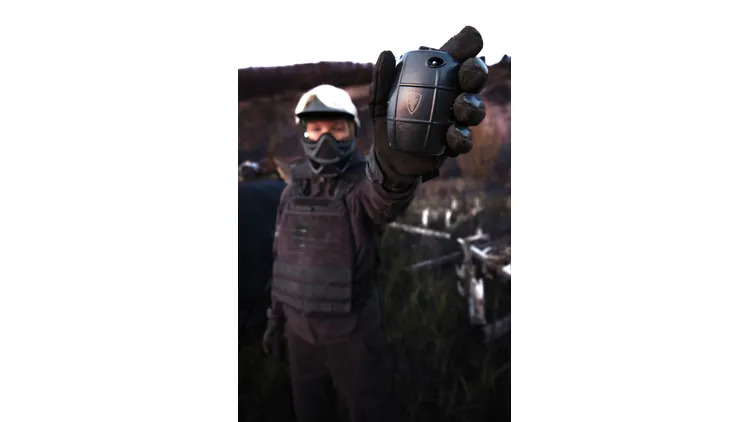 Elite Force Grenade à gaz vert Hailstorm Airsoft - Noir ou phosphorescent