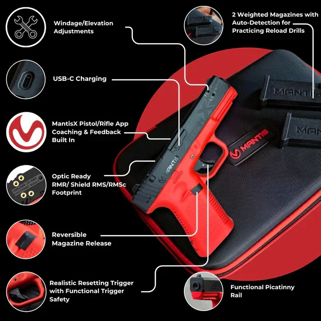 Mantis Pistola de treinamento a laser inteligente TitanX