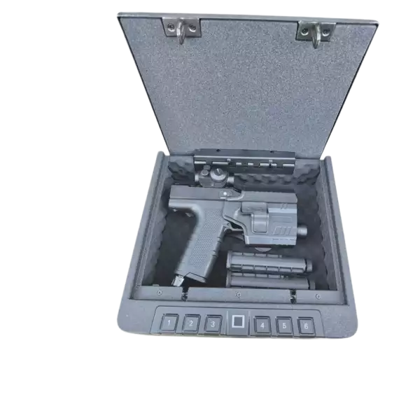 MCS Coffre-fort intelligent pour armes à feu avec capteur d'empreintes digitales, une innovation de défense