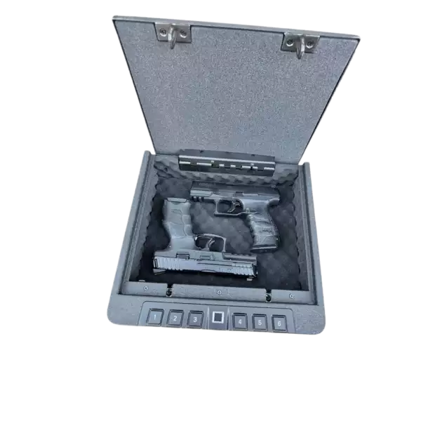 MCS Coffre-fort intelligent pour armes à feu avec capteur d'empreintes digitales, une innovation de défense