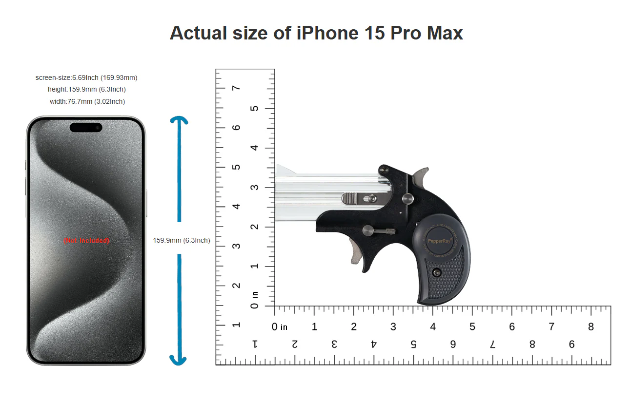 Mercury Rise Pacote PepperRay PCP Derringer Cal. 0,43 / 0,50
