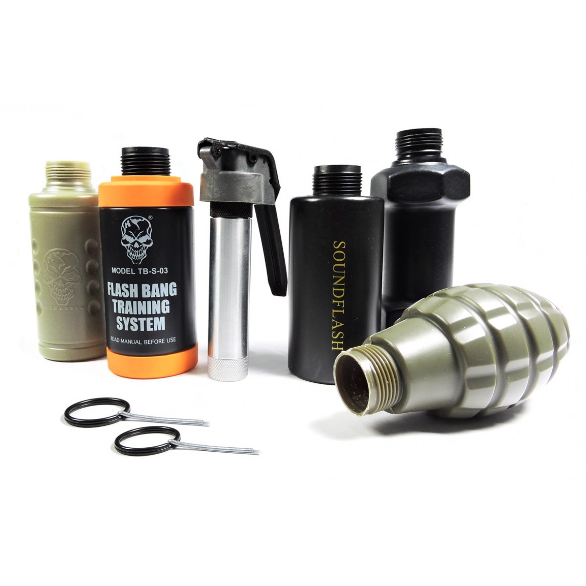 APS Thunder B Starter Set Multipack – CO2 Sound Grenade (5-piece set)