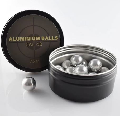 HD24 Billes brise-verre en aluminium de 7,5 g à haute résistance aux chocs, calibre .68 - 20 pièces