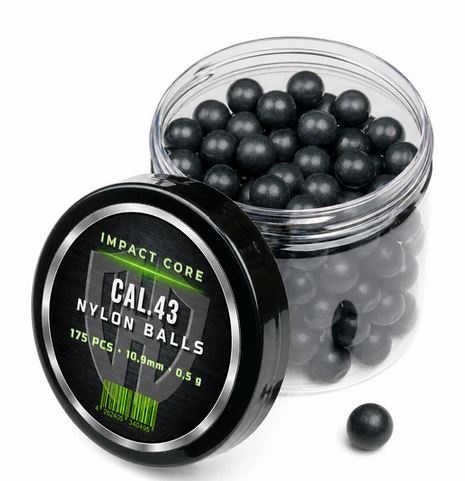 HD24 Balles à noyau d'impact en nylon de 0,5 g, calibre .43 - 175 pièces