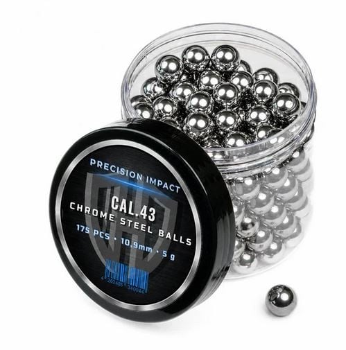 HD24 5g Chrome Precision Impact Bullets Cal. .43 - 175 pieces