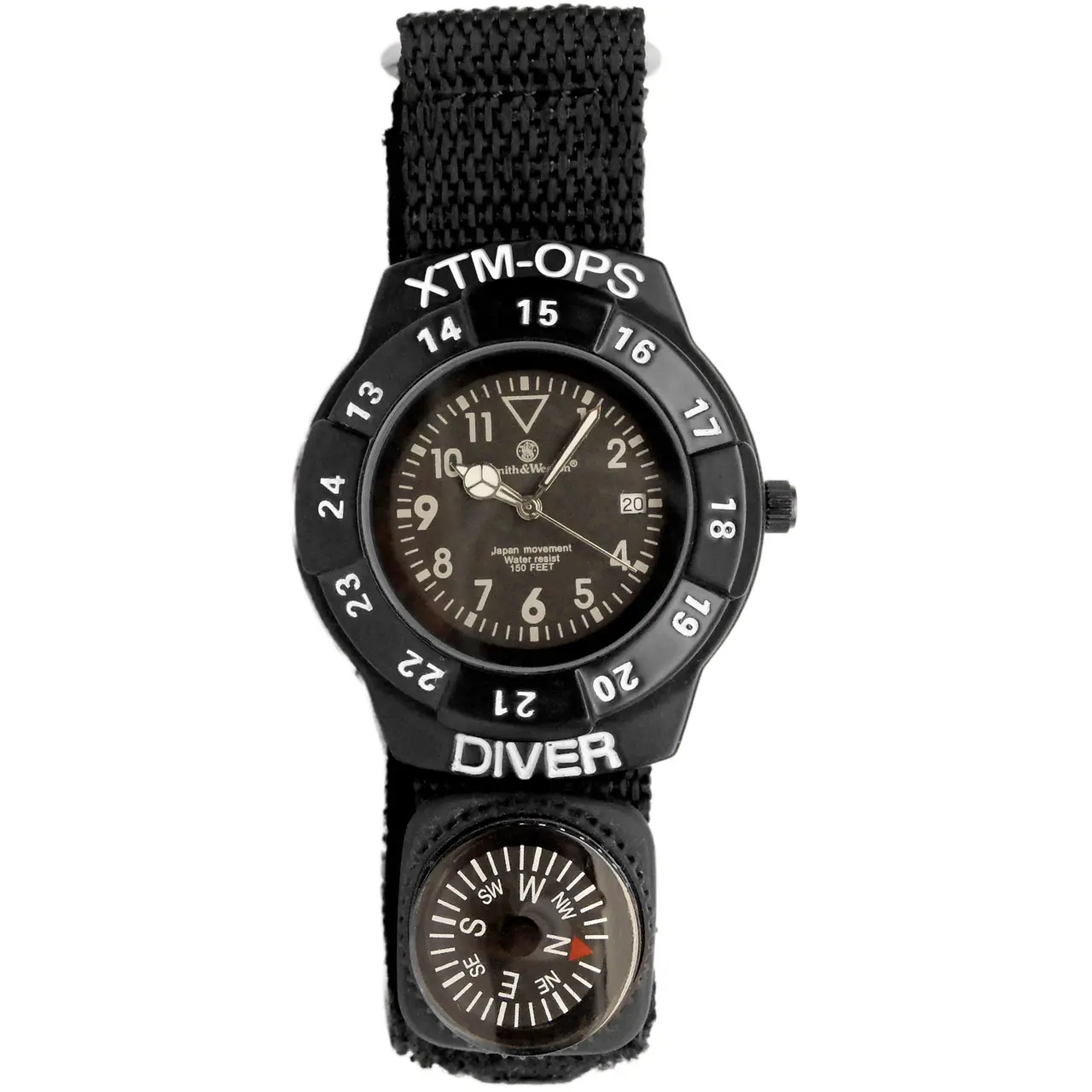 Smith & Wesson Kit Extreme Ops: coltello tattico e orologio impermeabile con bussola.