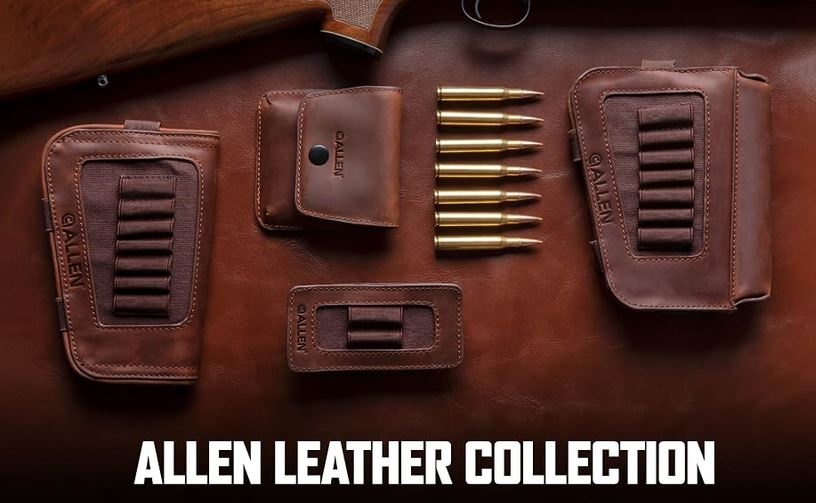Allen Marsupio in pelle per 6 cartucce da fucile - marrone