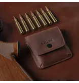 Allen Leather belt pouch for 6 rifle cartridges - brown